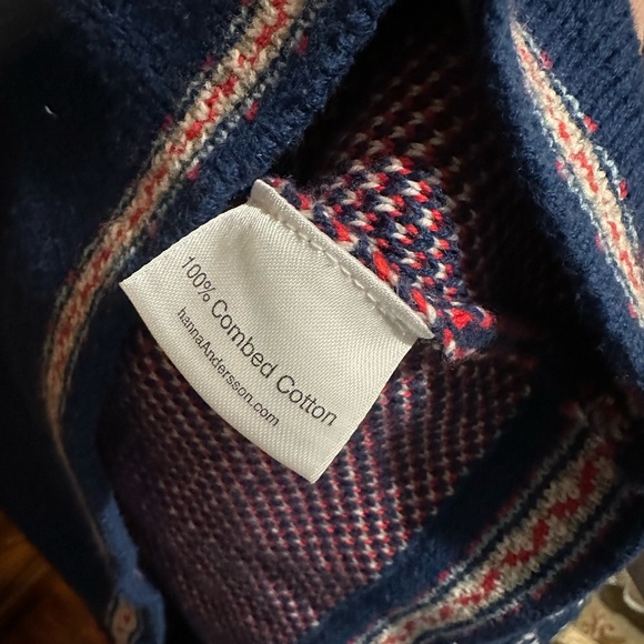 Hanna Andersson Fair Isle Nordic Sweater 4t - Picture 4 of 4